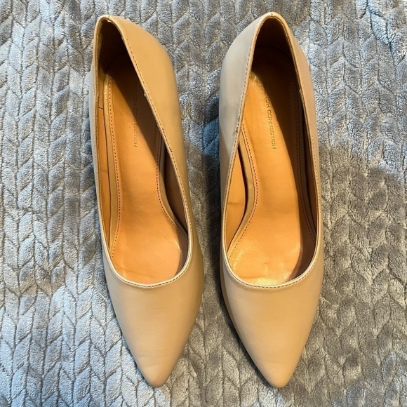 French Connection Shoes - Shoes by French Connection! Size 10. Colors beige! 2 1/2 inch heel!